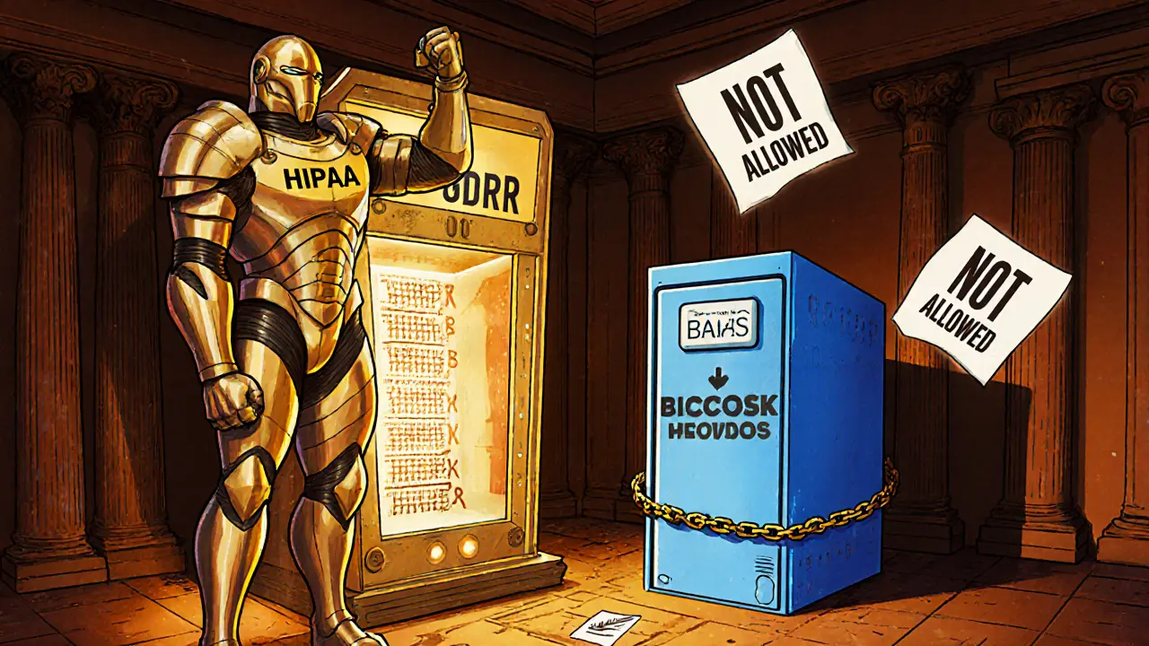 A regulatory giant approves a custom blockchain tower while rejecting a standard BaaS server.