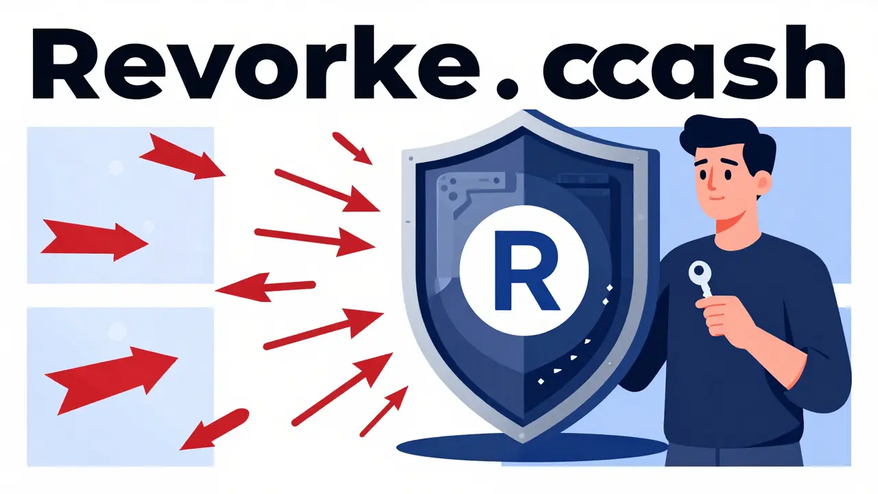 Protective shield blocking phishing attacks while user holds a safe burner wallet
