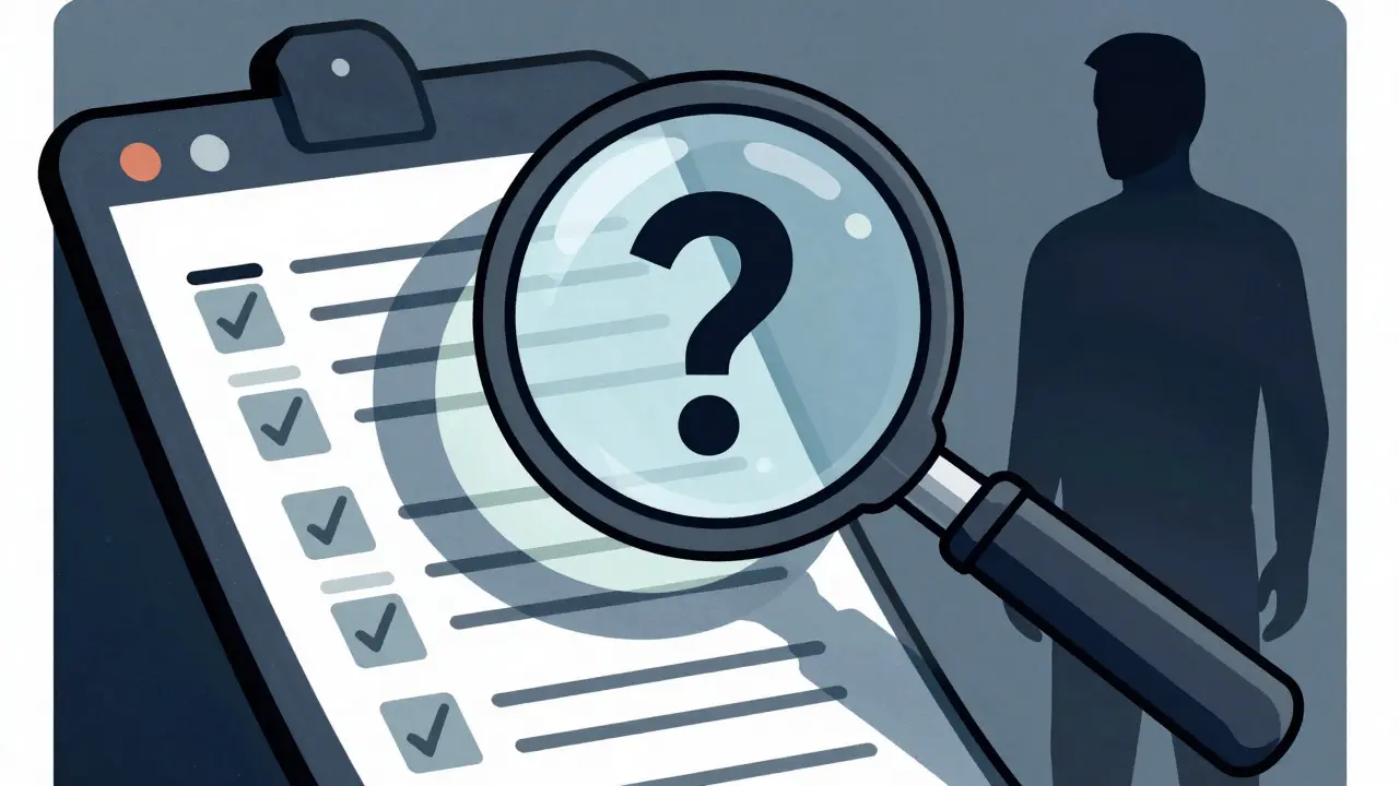 Magnifying glass over hidden data showing security audit risks