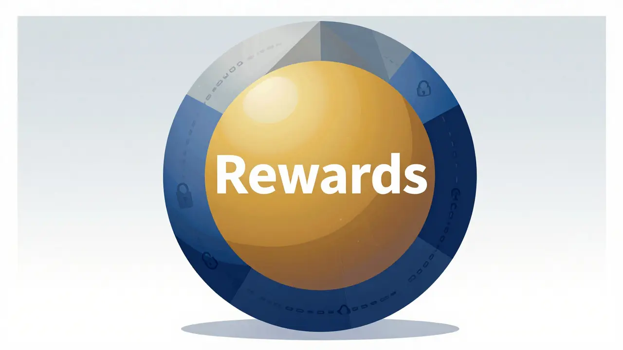 Conceptual diagram of token distribution segments in poster art