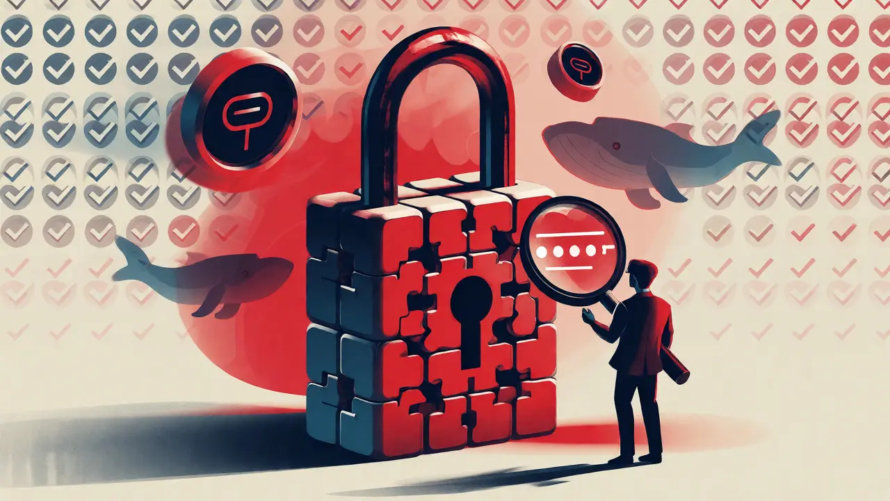 Conceptual art highlighting smart contract security and governance risks.